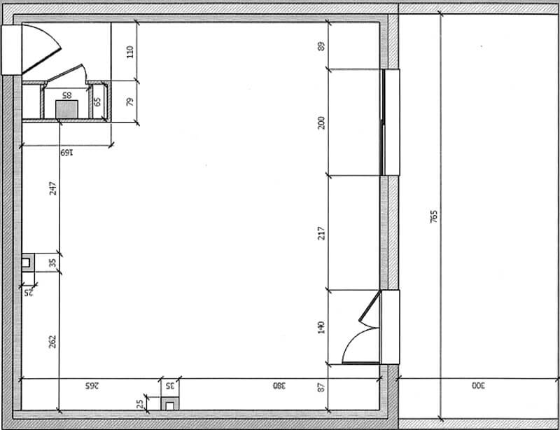 Plan 2D projet de conception appartement